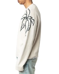 Marko Palm Tree Regular Fit Sweater
