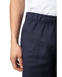 Regular Fit Pull On Linen Shorts