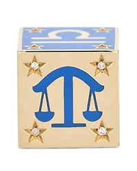 Adina Reyter 9K Libra Zodiac Diamond & Ceramic Block Big Bead