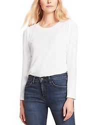 Veronica Beard Mason Gathered Shoulder Baseball Tee