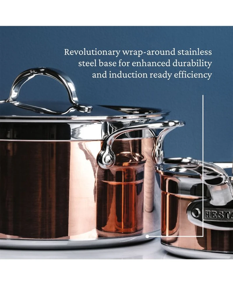 CopperBond® 6.0qt Induction Copper Stockpot with Lid