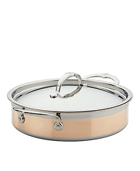 CopperBond 3.5-Quart Induction Copper Sauteuse Braiser with Lid