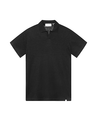 Les Deux Emmanuel Linen Blend Knit Polo