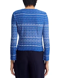 Melange Tweed Knit Jacket