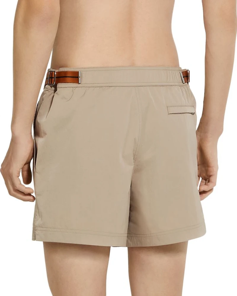232 Road Brand Mark Mid Length Swim Trunks