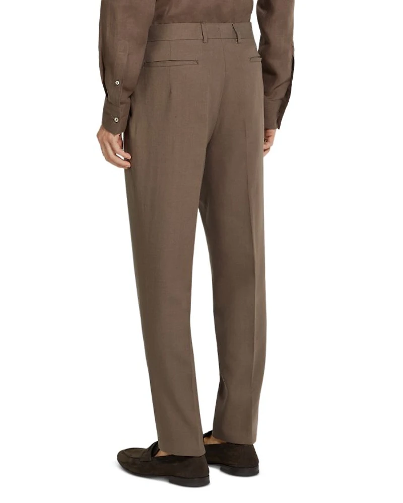 Oasi Lino Regular Fit Linen Trousers