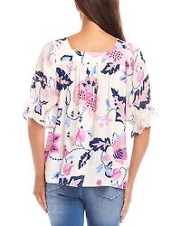 Contrast Square Neck Top