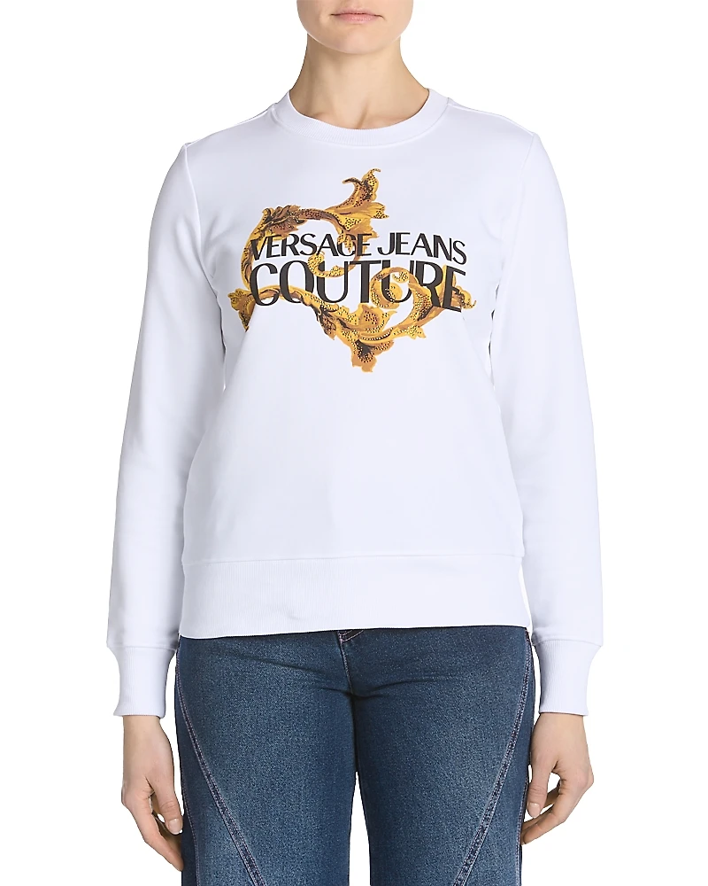 Versace Jeans Couture Studded Graphic Sweatshirt