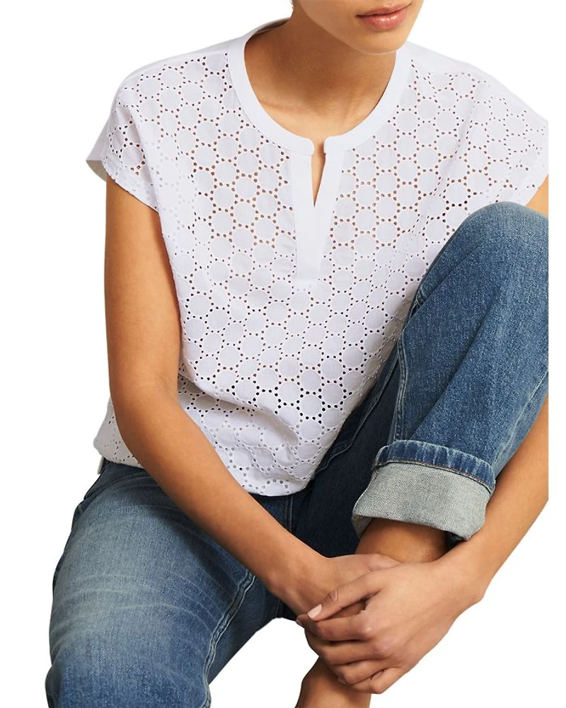 Joanna Broderie Top