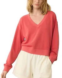 Lightweight Terry V Neck Sweatshirt