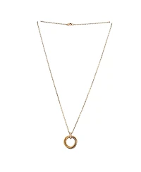 Pre-Owned Cartier Trinity Pendant Necklace 18K Tricolor Gold and Diamonds