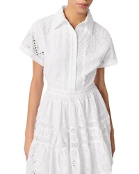 Embroidered Babydoll Dress