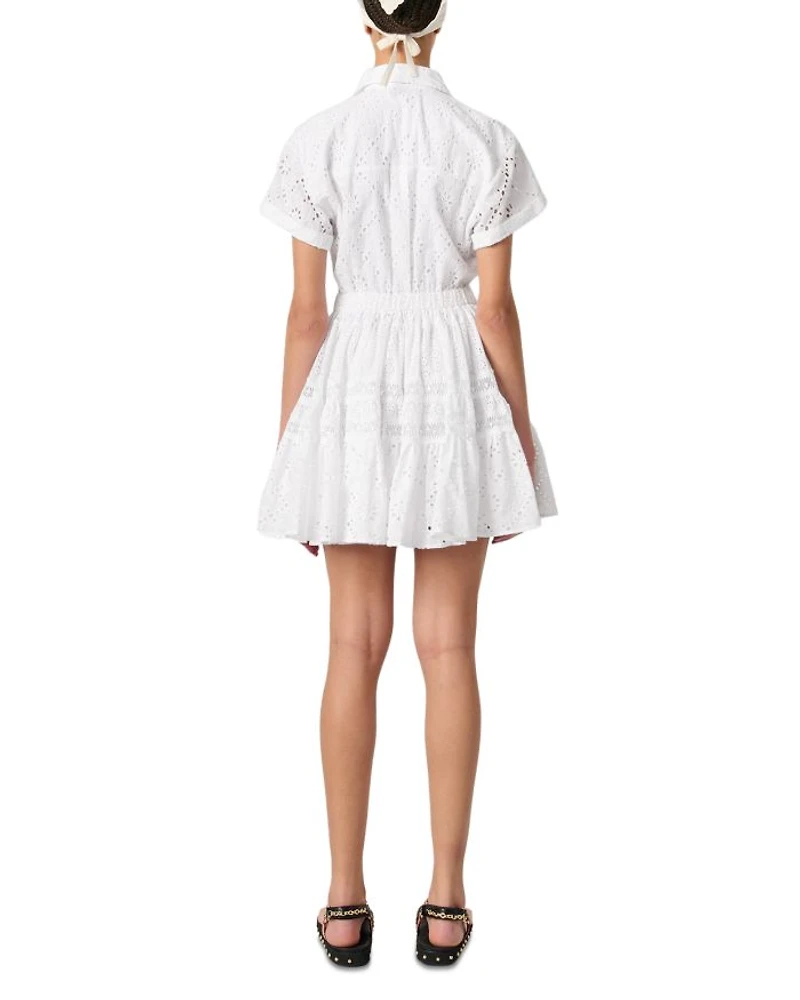 Embroidered Babydoll Dress