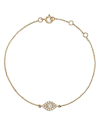Bloomingdale's Fine Collection Diamond Evil Eye Chain Link Bracelet