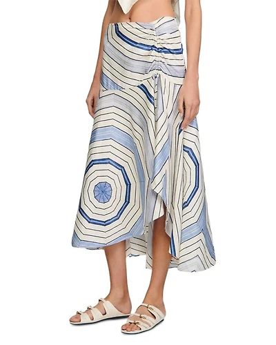 Spiral Motif Maxi Skirt