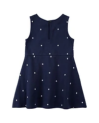 Girls' Embroidered Tennis Balls Piqué Dress - Little Kid