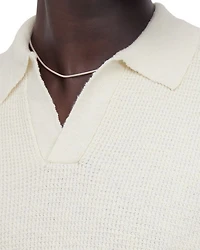 Waffle Knit Johnny Polo
