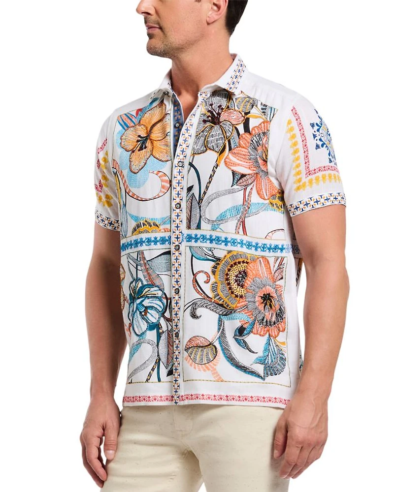 Manzu Classic Fit Button Down Shirt