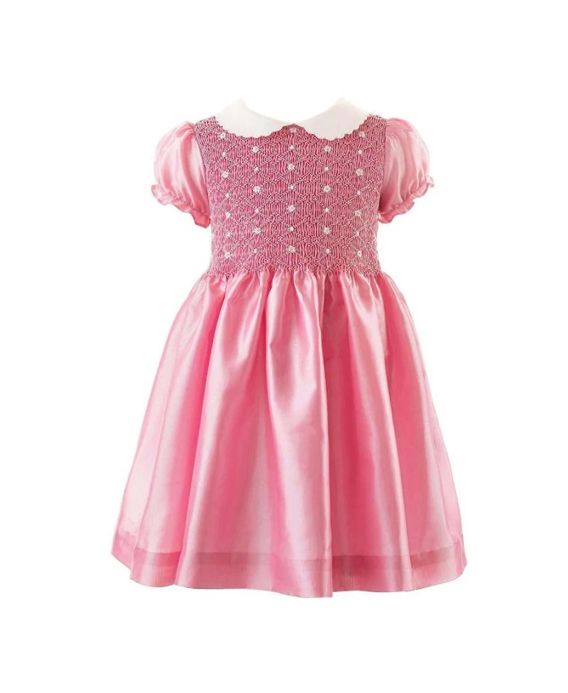 Girls' Taffeta Smocked Dress - Little Kid, Big Kid