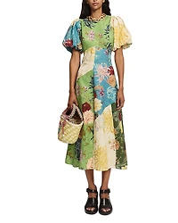 Alemais Avery Spliced Midi Dress