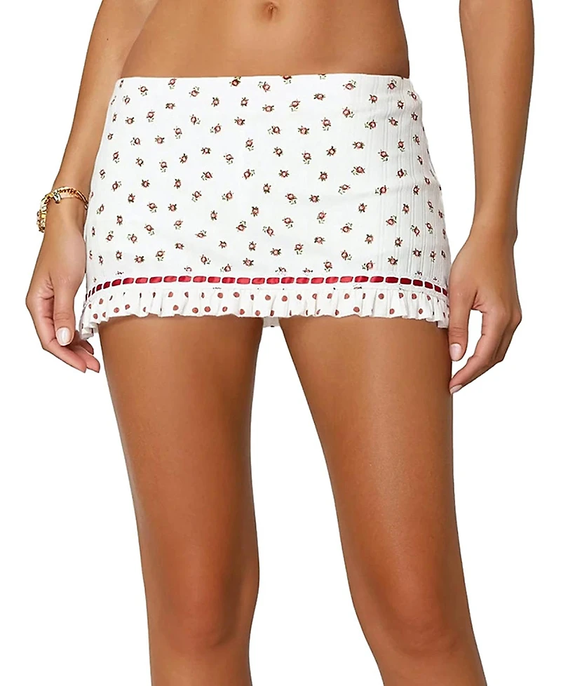 Edikted Mica Floral Mini Skort