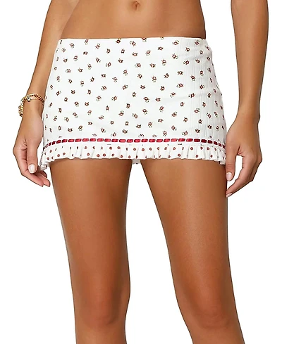 Edikted Mica Floral Mini Skort