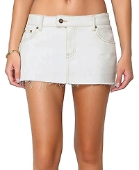 Edikted Bow Denim Mini Skort
