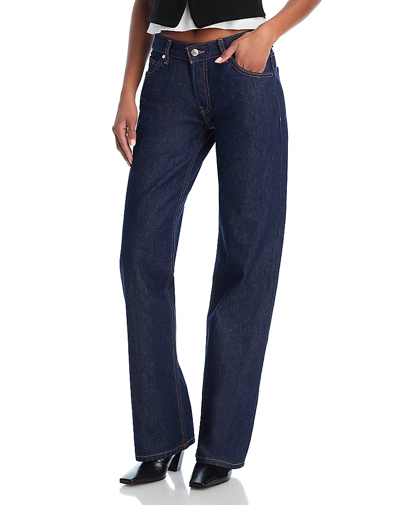 Eb Denim Low Rise Straight Leg Jeans