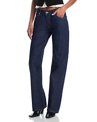 Eb Denim Low Rise Straight Leg Jeans