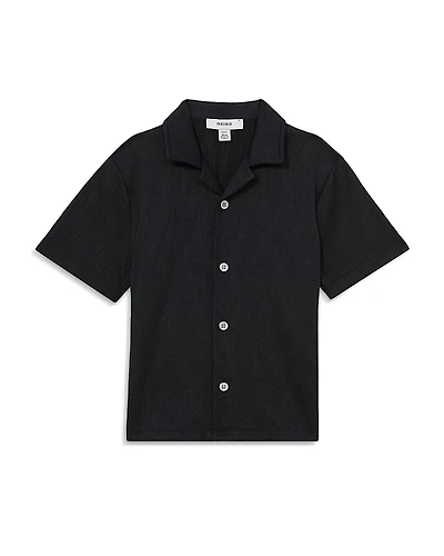 Reiss Boys' Elio Short Sleeve Cuban Shirt