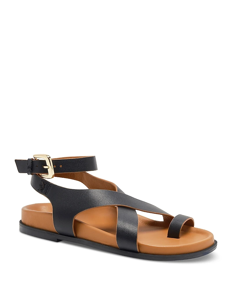 Free People Women's Anya Crisscross Toe Ring Sandals