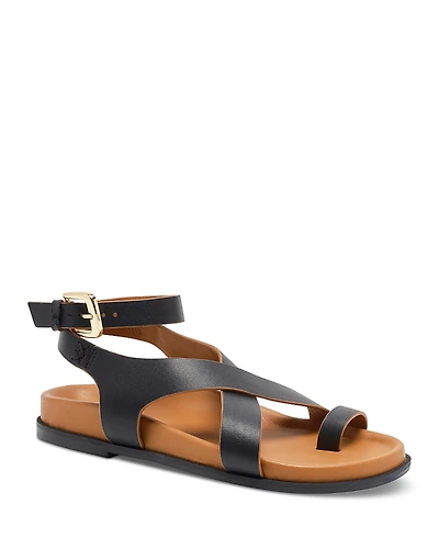 Free People Women's Anya Crisscross Toe Ring Sandals