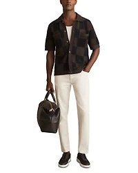 Alfred Short Sleeve Crochet Shirt