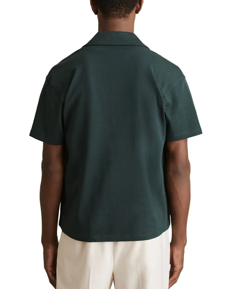 Goya Short Sleeve Floral Embroidered Cuban Shirt