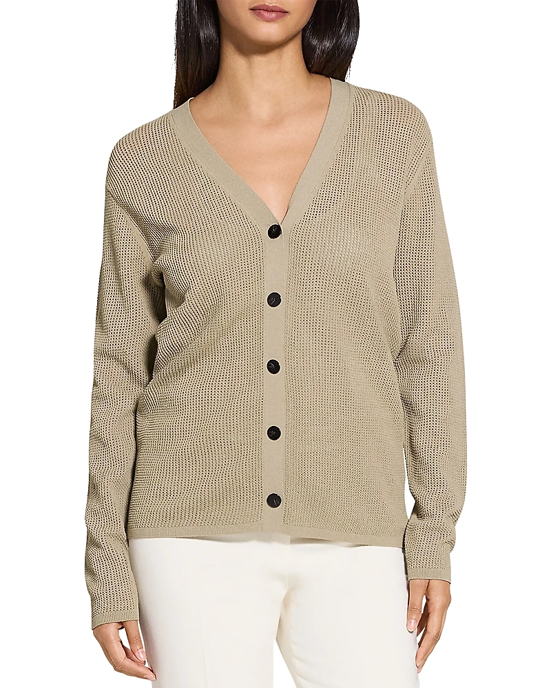 Theory V Neck Cardigan Sweater