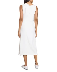 Shoulder Draped Midi Dress
