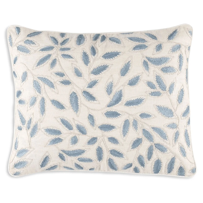 Annie Selke Amelia Embroidered Decorative Pillow Cover