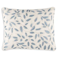 Annie Selke Amelia Embroidered Decorative Pillow Cover