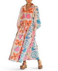 Aur OceA Botanico Belted Drop Waist Dress