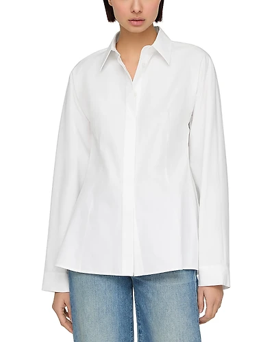 Lafayette 148 New York Pintuck Back Shirt
