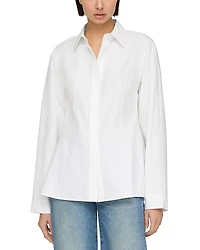 Lafayette 148 New York Pintuck Back Shirt