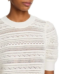 Crochet Pointelle Sweater - Exclusive