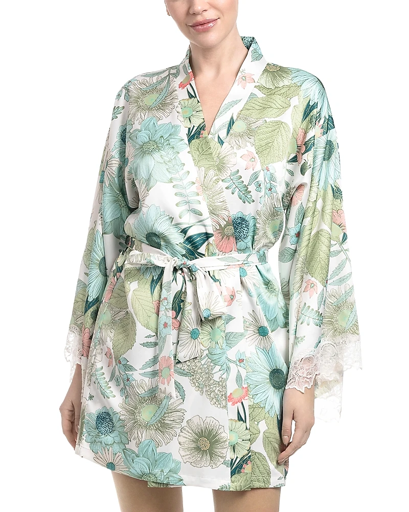 In Bloom by Jonquil Floral Stretch Matte Satin Wrap