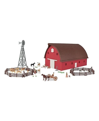 Ertl 1/64 Farm Country Round Gable Barn Set Toy - Age 5+ Years