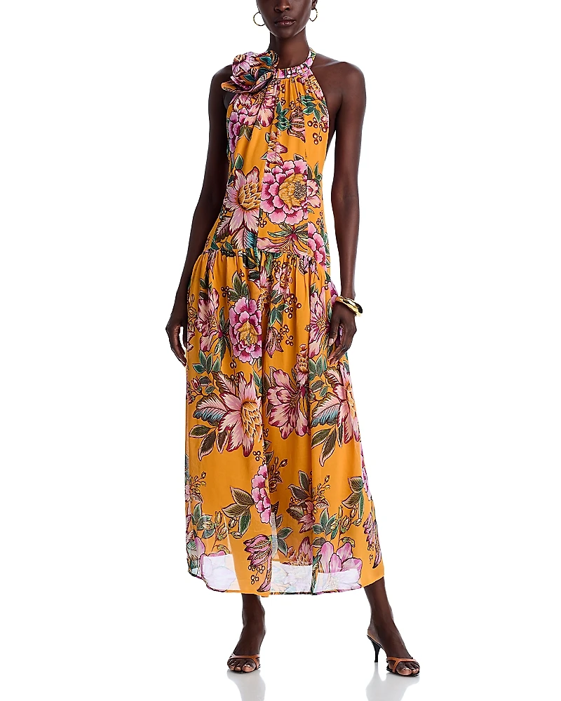 Farm Rio Wonderful Bouquet Maxi Dress