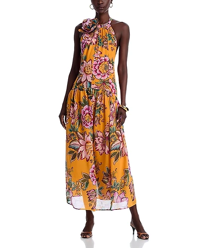 Farm Rio Wonderful Bouquet Maxi Dress