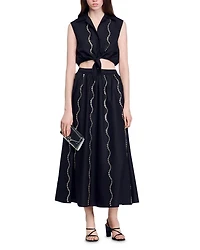 Rhinestone Maxi Skirt