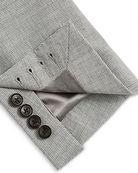 Checked Peak Lapel Blazer