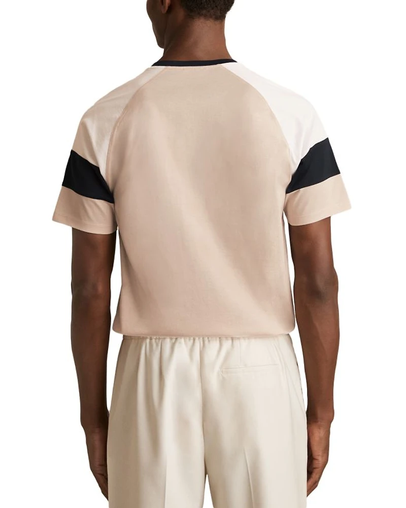 Mercerised Color Blocked Tee