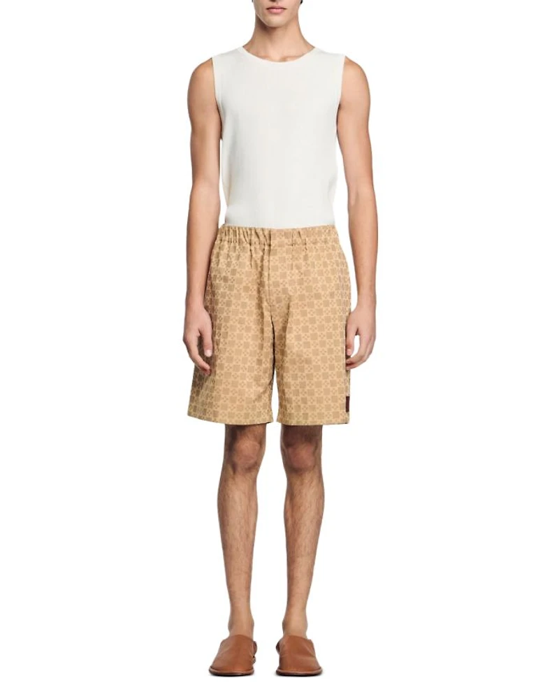 Printed Pull On Shorts